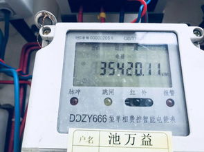这个电表的底度怎么看,它跳了三下,